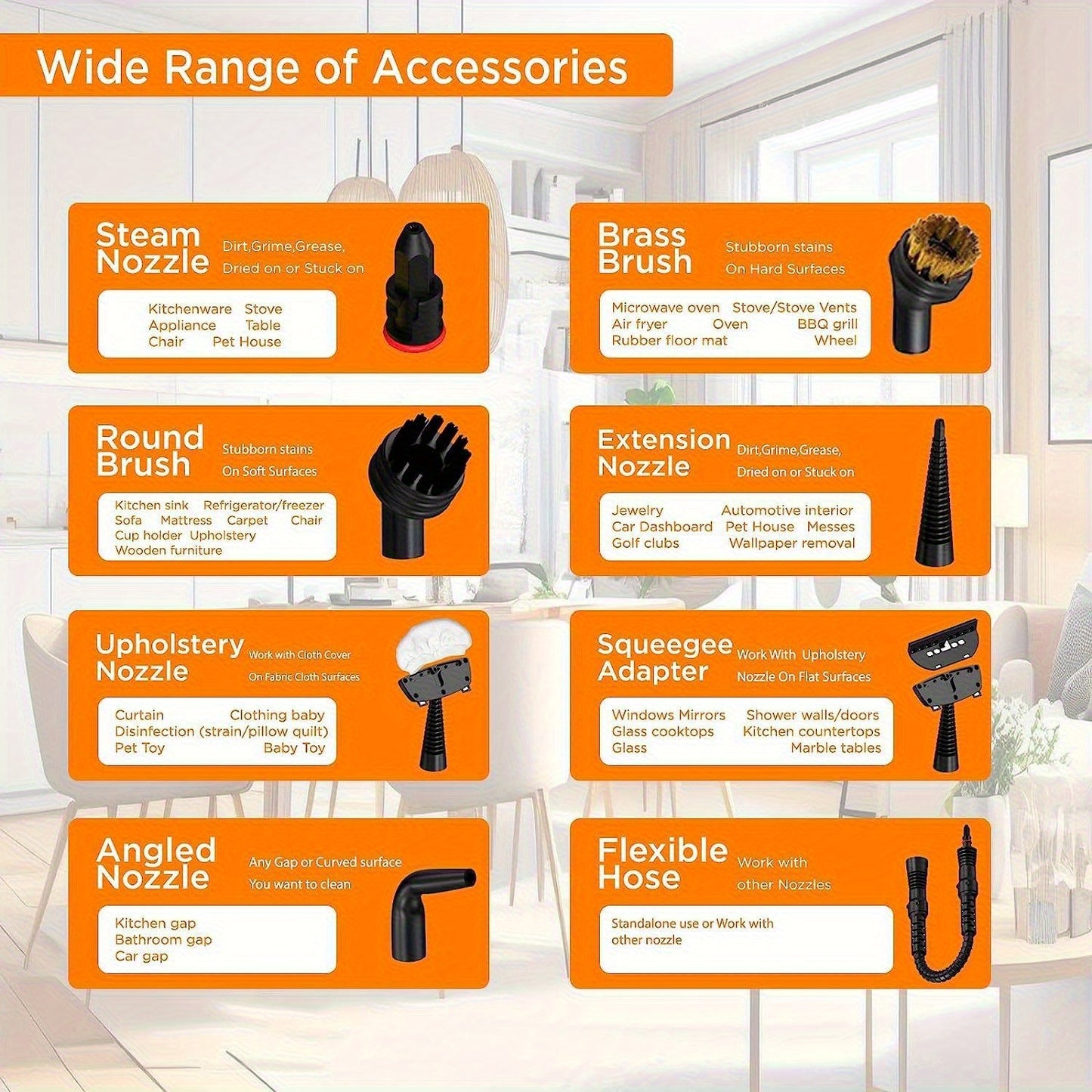 Handheld Steam Cleaner 12-in-1